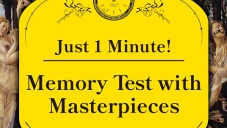 Just 1 Minute! Memory Test with Masterpieces