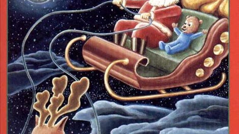 Barney Bear Meets Santa Claus