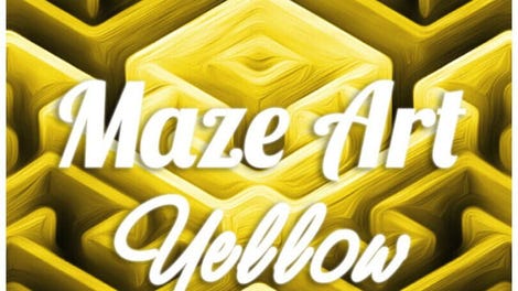 Maze Art: Yellow