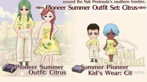 WorldNeverland: Daily Life in the Elnea Kingdom - Pioneer Summer Outfit Set: Citrus