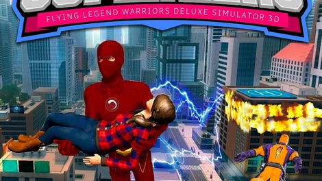 City Super Hero 3D: Flying Legend Warriors Deluxe Simulator