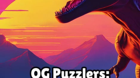 OG Puzzlers: Synthwave Dinosaurs
