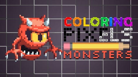 Coloring Pixels: Monsters Pack