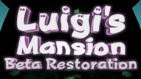 Luigi's Mansion Beta Restoration