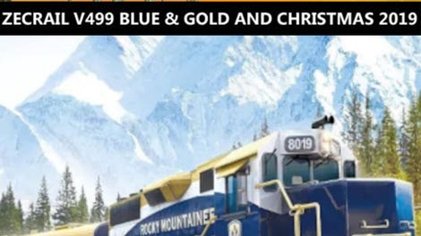 Trainz Railroad Simulator 2019: ZecRail V499 Blue & Gold and Christmas 2019
