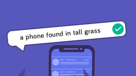 A Phone Found in Tall Grass
