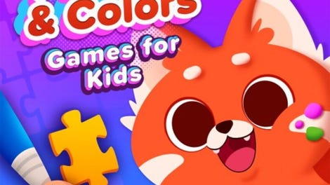 Puzzles & Colors: Games for Kids - Toddler Coloring Book Draw Paint