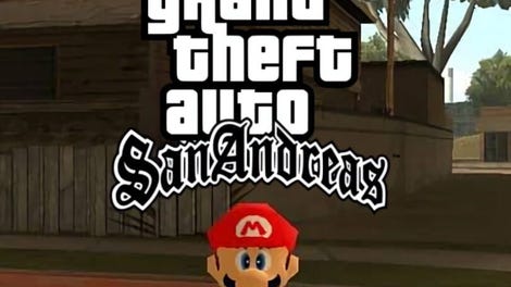 Super Mario 64 in GTA San Andreas