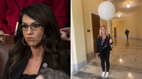 Lauren Boebert Mocks Marjorie Taylor Greene's Big White Balloon