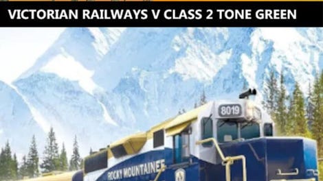 Trainz Railroad Simulator 2019: Victorian Railways V Class 2 Tone Green