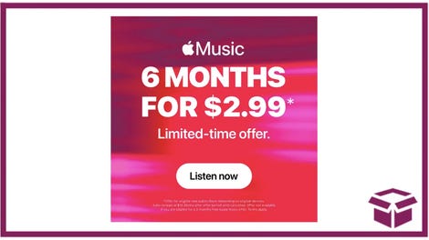 Get 6 Months of Apple Music for Only $2.99 – Just 50 Cents per Month