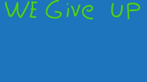 Achievement Lurker: We Give Up!