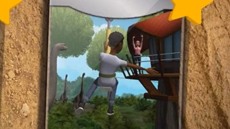 Jurassic World: Camp Cretaceous - Zipline Minigame