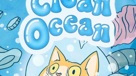 Cat Clean Ocean