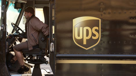 Image for UPS stock plummets 15% because it's about to do a lot less Amazon business