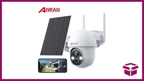 Anran Solar-Powered 2K Security Camera