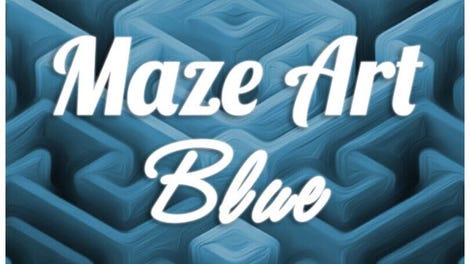 Maze Art: Blue