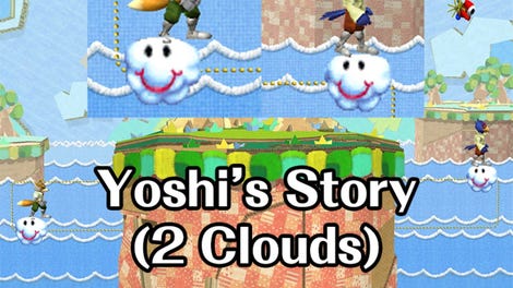 Super Smash Bros. Melee: Yoshi's Story - 2 Clouds