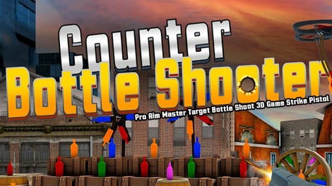 Counter Bottle Shooter: Pro Aim Master Target Bottle Shoot 3D Game Strike Pistol