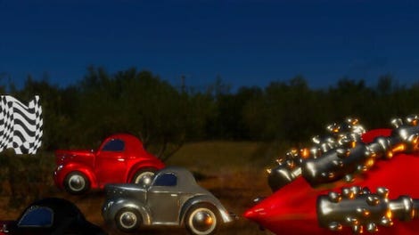Race! Make 'm finish...