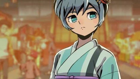 Megaton Musashi W: Wired - Attire: Momoka - Yukata