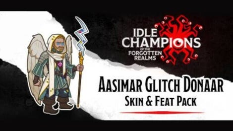 Idle Champions: Aasimar Glitch Donaar Skin & Feat Pack