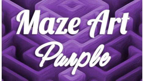 Maze Art: Purple