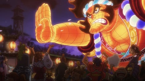 One Piece episode 1051 The Legend Returns! Luffy's Fist Roars in