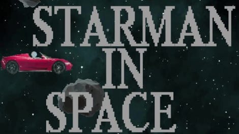 Starman in space