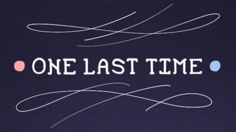 One Last Time