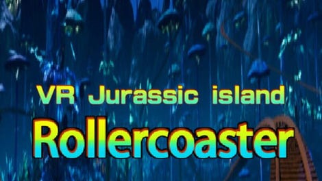 VR Jurassic island roller coaster