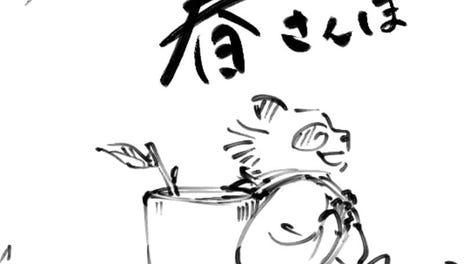 Tanuki's Spring Walk