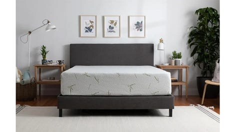 Tulo Bamboo 12" Medium Plush Green Tea Memory Foam Mattress