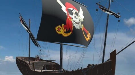 Pirates. Naval battle