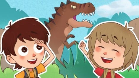 Dani and Evan: Dinosaur books