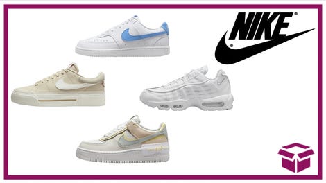Save up to 50% off Some of Your Favorite Nike Styles, From Shoes to Apparel