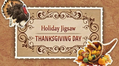 Holiday Jigsaw: Thanksgiving Day