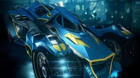 Batman: Arkham Knight - 1970s Batman Themed Batmobile Skin