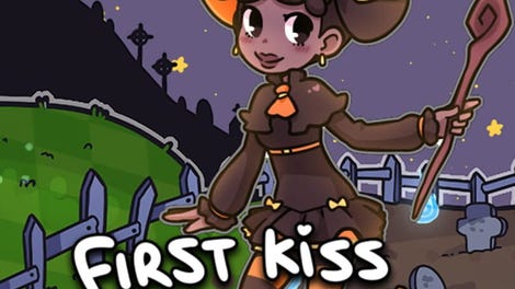 First Kiss at a Spooky Soiree