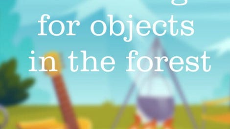 Searching for objects in the forest