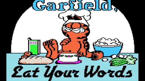 Garfield, Eat Your Words