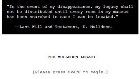 The Mulldoon Legacy