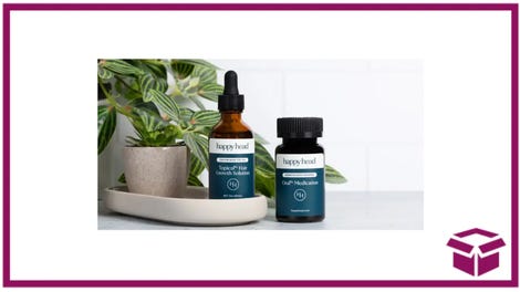 Get 6 Months of Prescription Hair Growth With Happy Head for $59/Month -- And Some Free Gifts