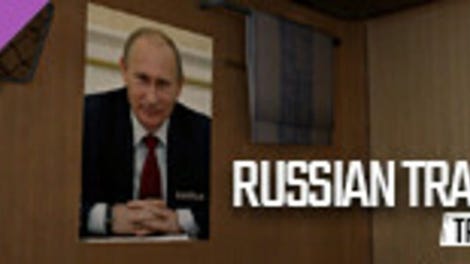 Russian Train Trip 2: Putin's Posters in the Train Car
