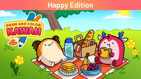 Draw and Color: Kawaii - Happy Edition