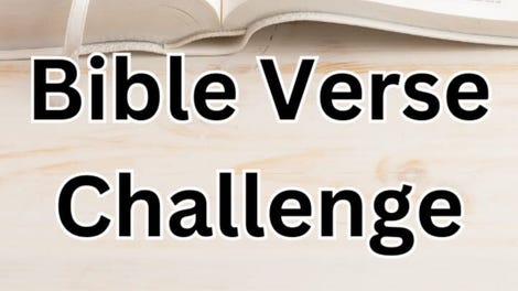 Bible Verse Challenge