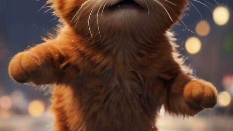 Cat in Rain