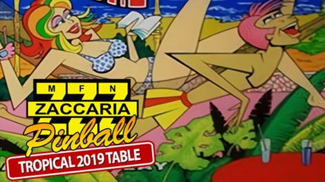 Zaccaria Pinball: Tropical 2019 Table