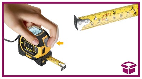 This 65% Off Laser Tape Measure is Like Having a Handyman on Your Hip