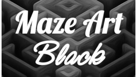 Maze Art: Black